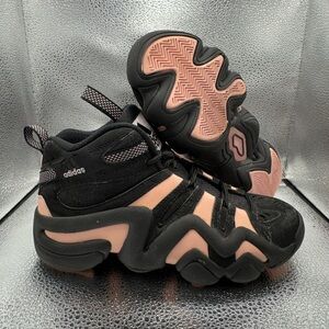 adidas Kids Black and Pink Sneakers